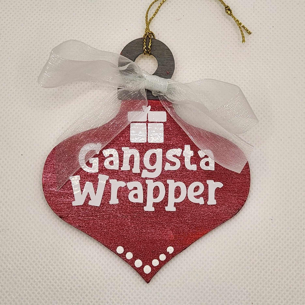 Gangsta Wrapper Christmas Tree Ornament variety