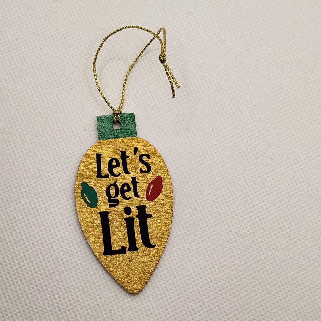 Let's Get Lit Christmas Tree Ornament