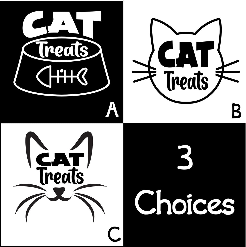 Cat Treats Vinyl Decal - 3 designs