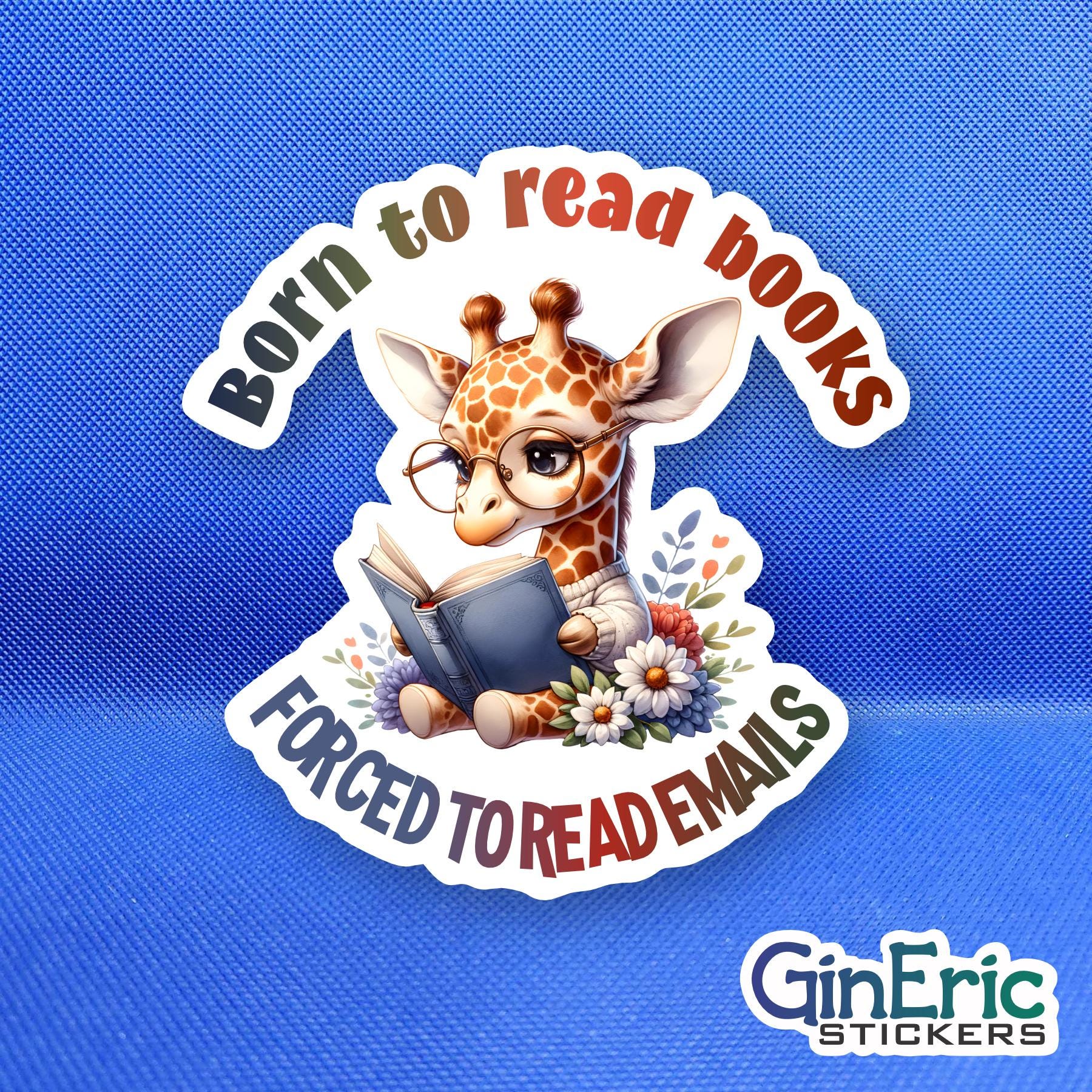 Born to Read Books Weatherproof Sticker