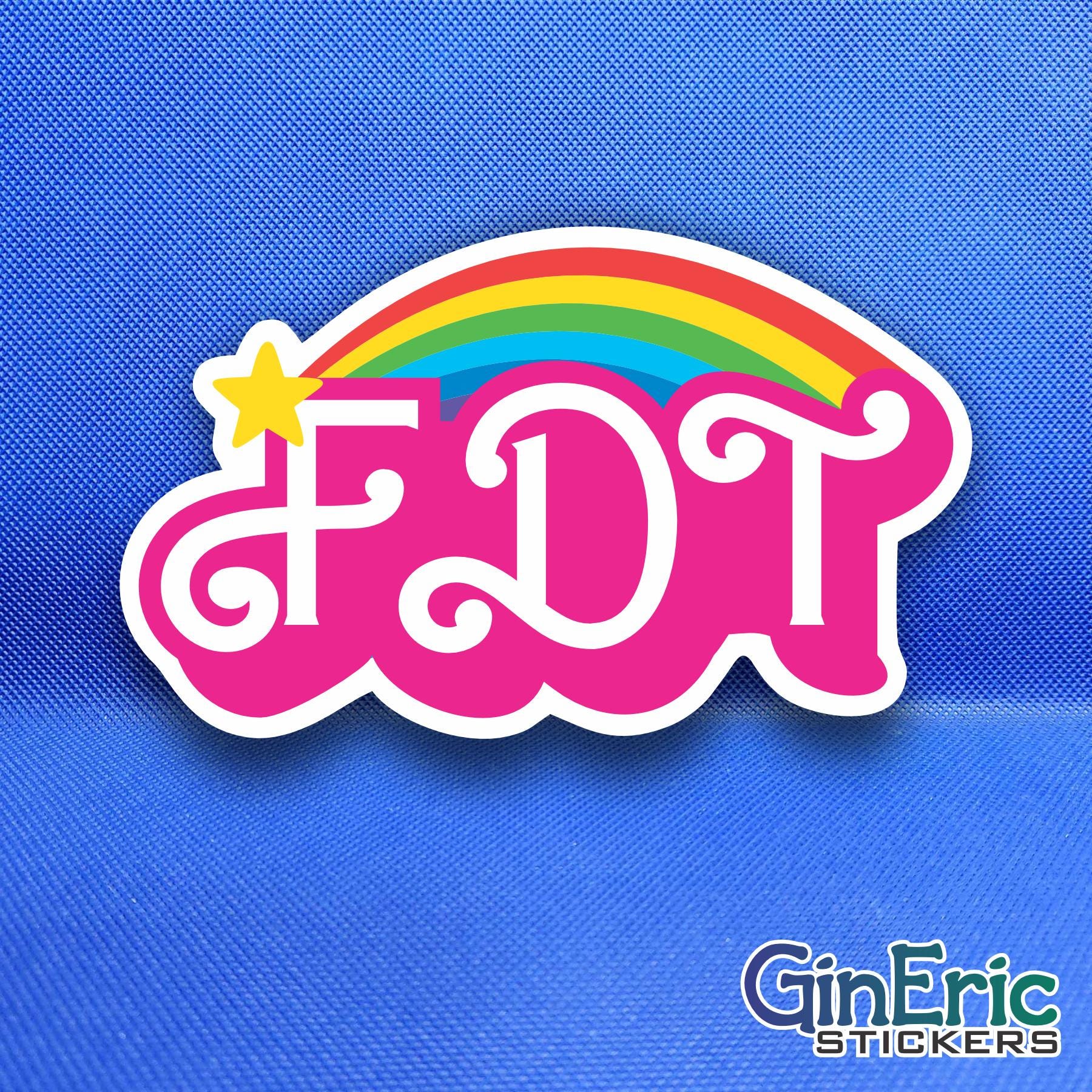 F Donald Trump FDT Weatherproof Sticker