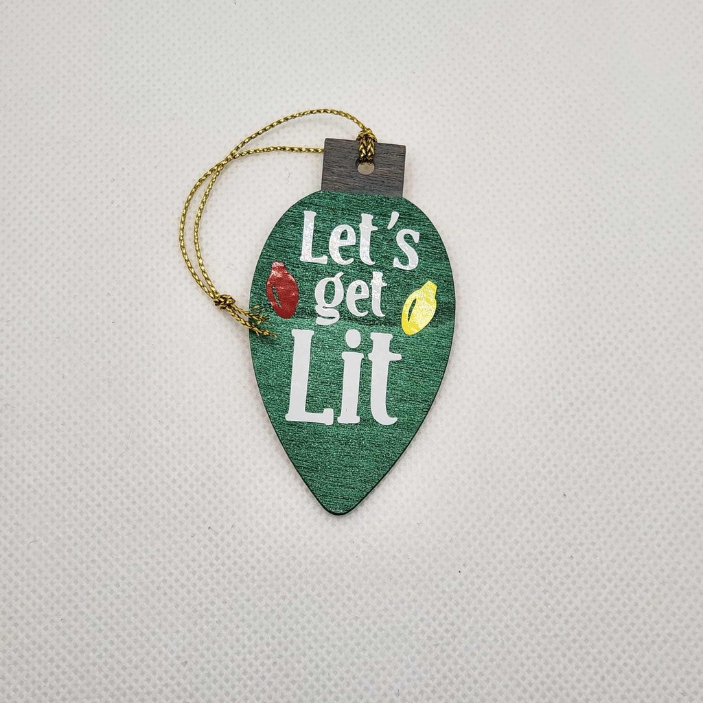 Let's Get Lit Christmas Tree Ornament