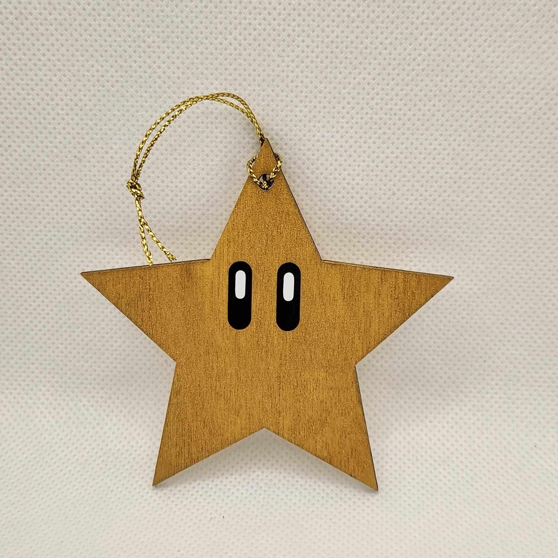 Super Mario Star Christmas Tree Ornament