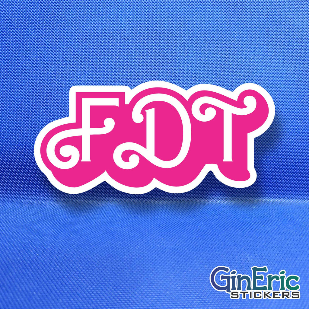 F Donald Trump FDT Weatherproof Sticker