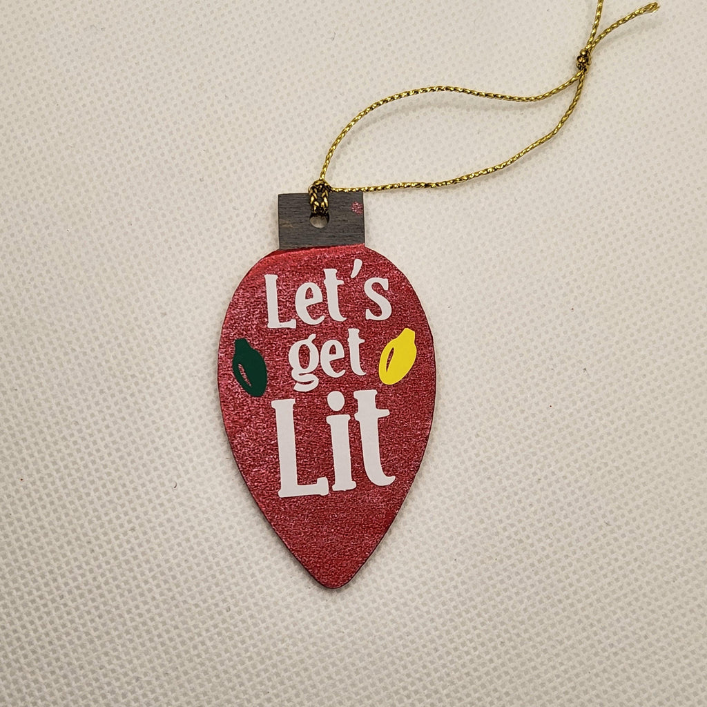 Let's Get Lit Christmas Tree Ornament