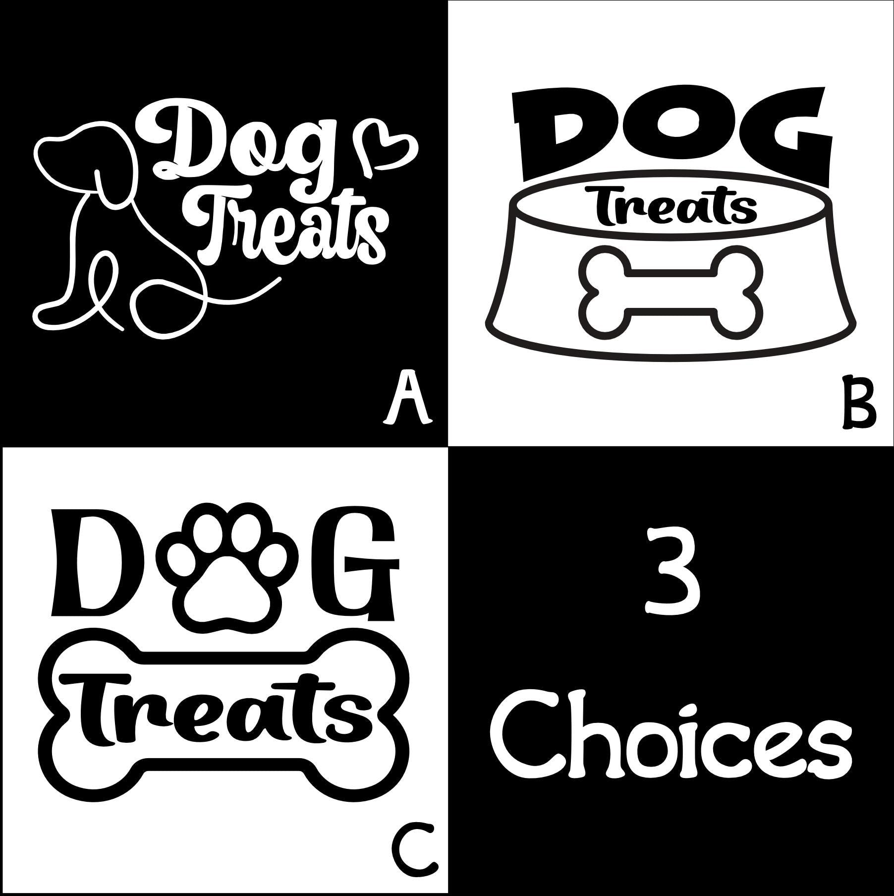 Dog Treats Vinyl Decal - 3 designs
