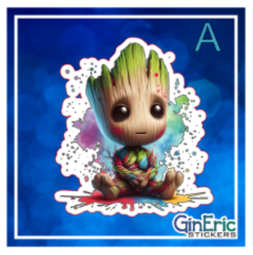 Deadpool Harley Quinn Groot Marvel Variety Weatherproof Sticker