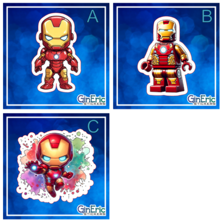 Iron Man Marvel Variety Weatherproof Sticker