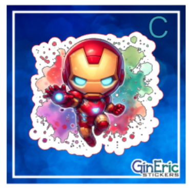 Iron Man Marvel Variety Weatherproof Sticker