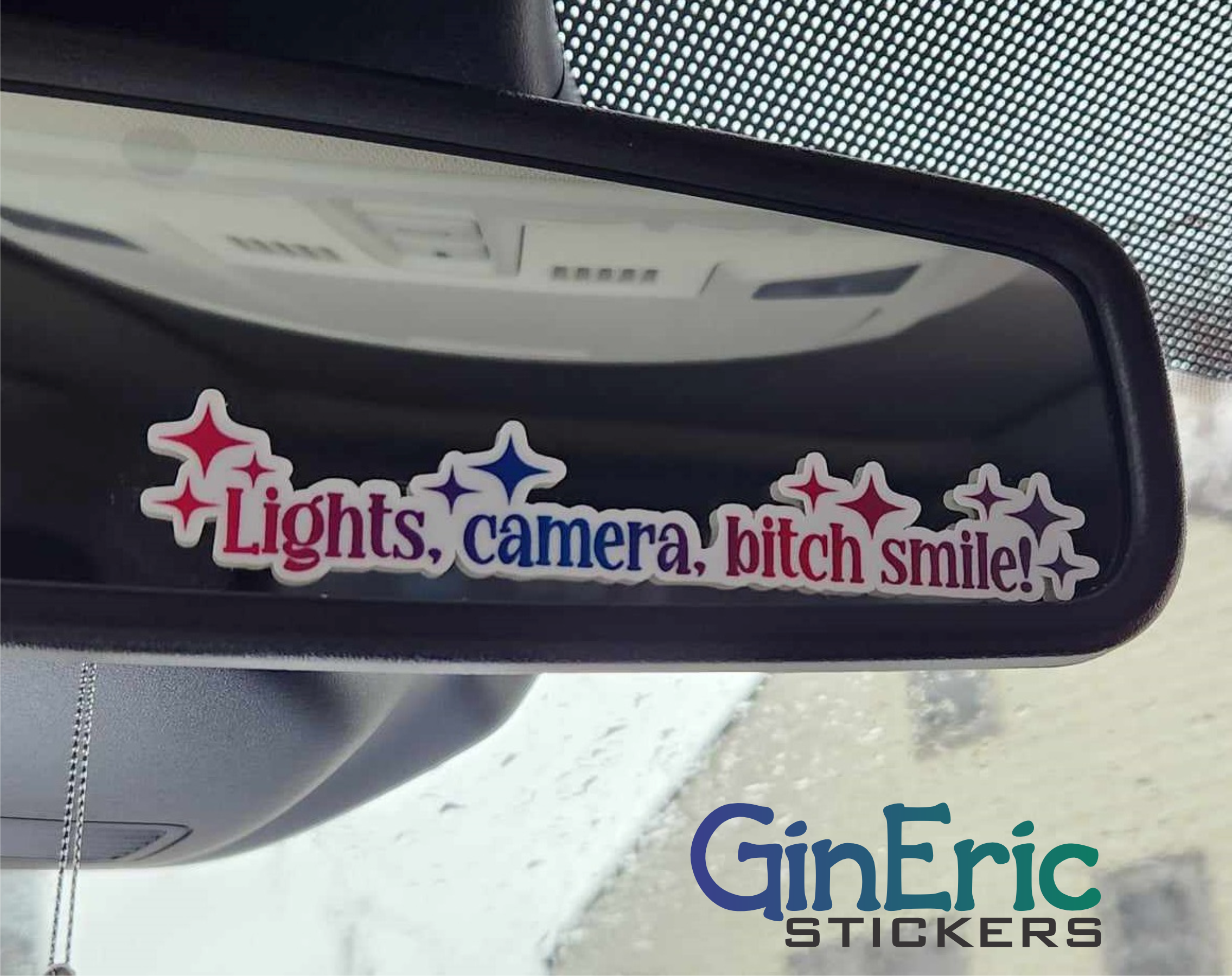 Lights, Camera, Bitch Smile! Weatherproof Sticker Taylor Swift
