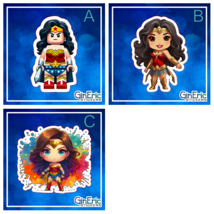 Wonder Woman DC Variety Weatherproof Sticker