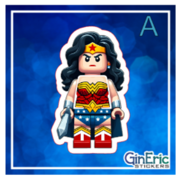 Wonder Woman DC Variety Weatherproof Sticker