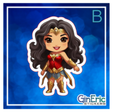 Wonder Woman DC Variety Weatherproof Sticker