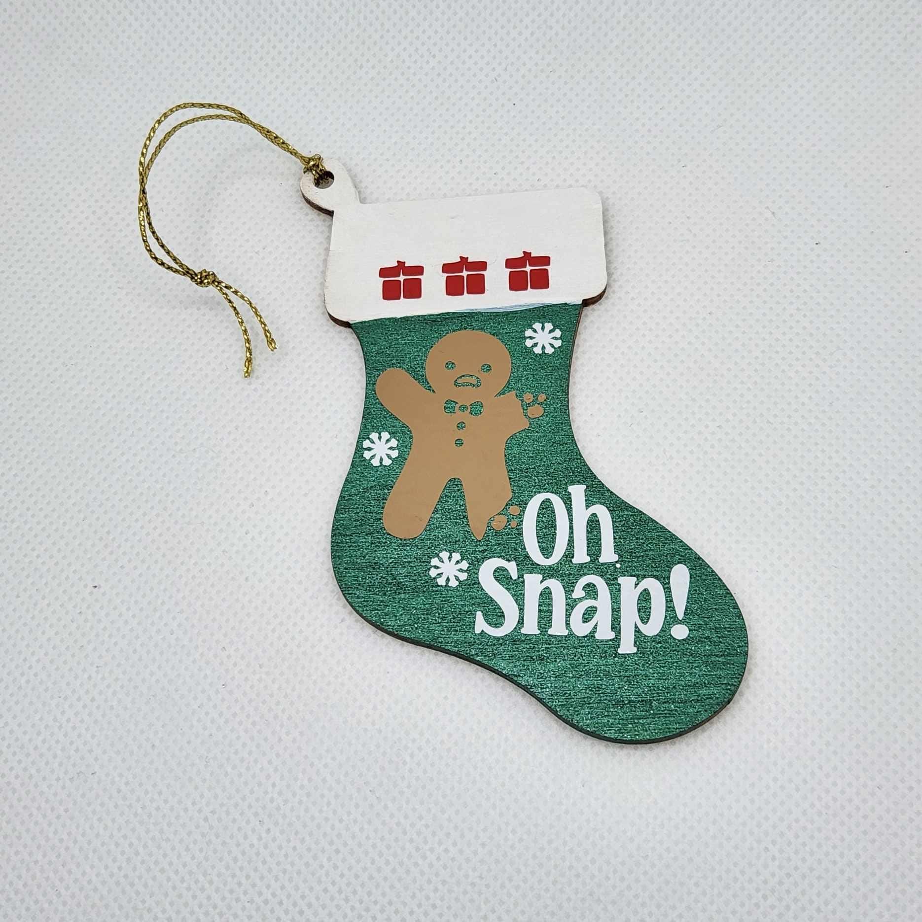 Oh Snap! Gingerbread Christmas Tree Ornament