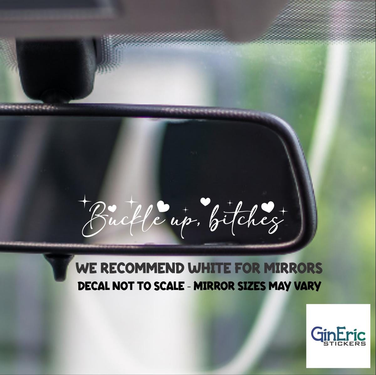 Buckle Up, Bitches Vinyl Decal #4