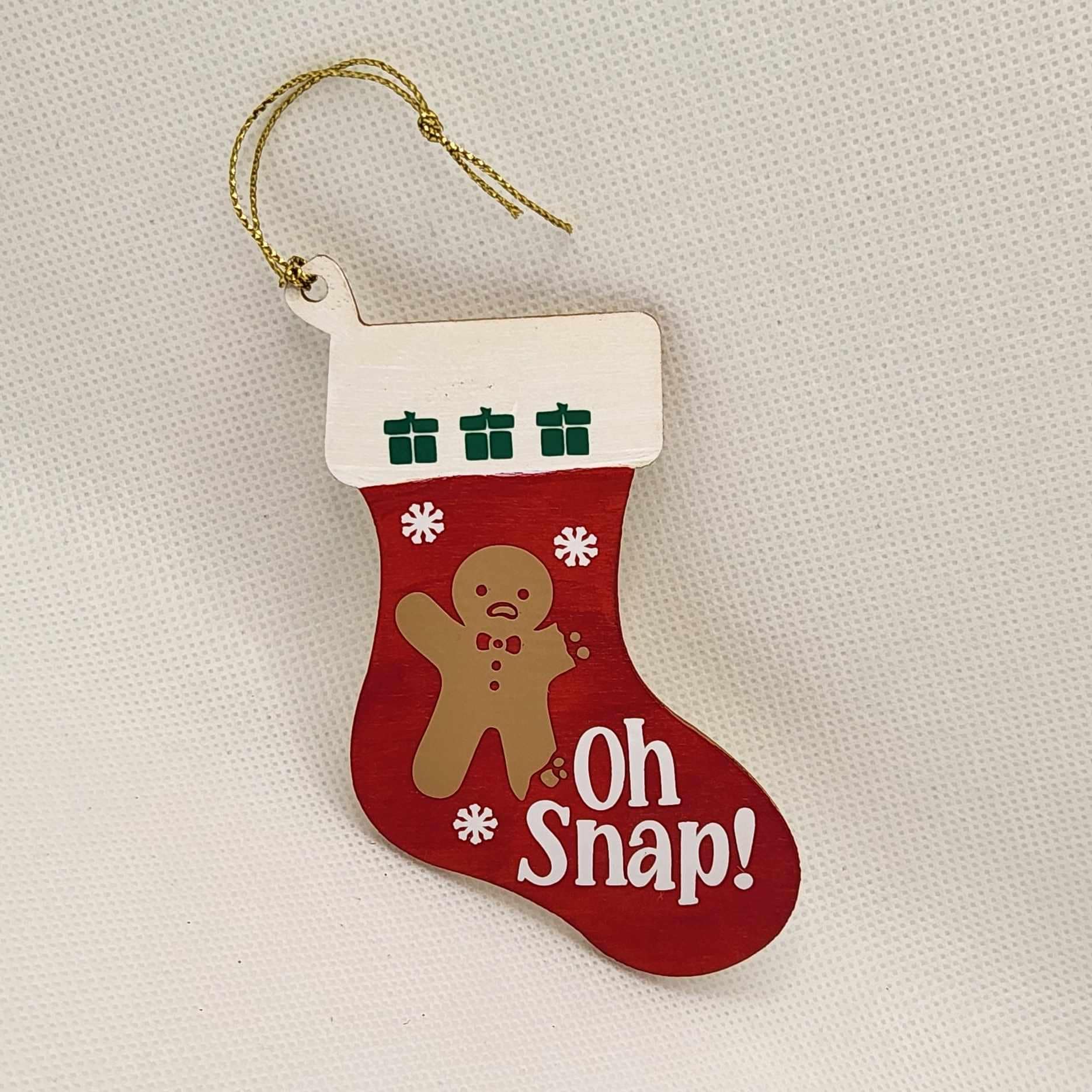 Oh Snap! Gingerbread Christmas Tree Ornament