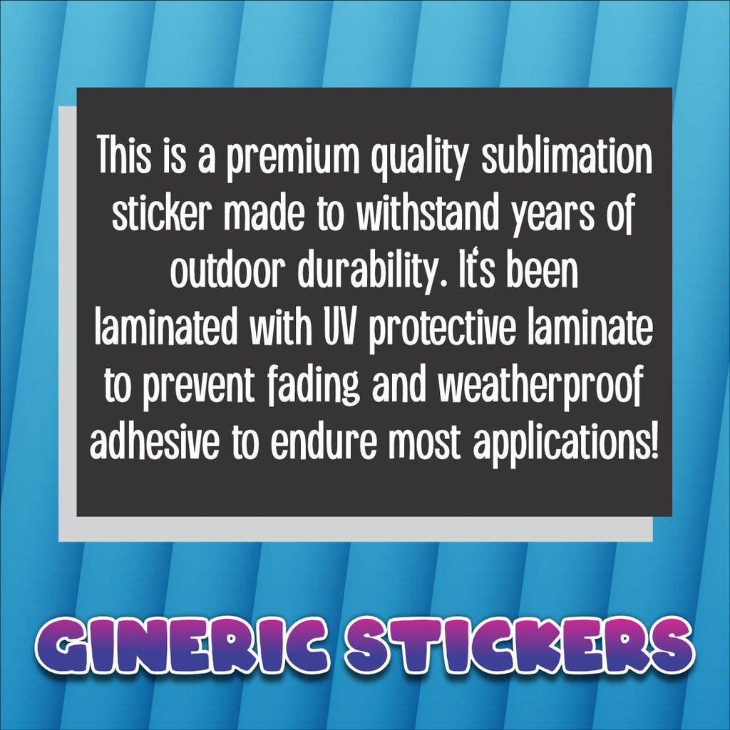 F Donald Trump FDT Weatherproof Sticker