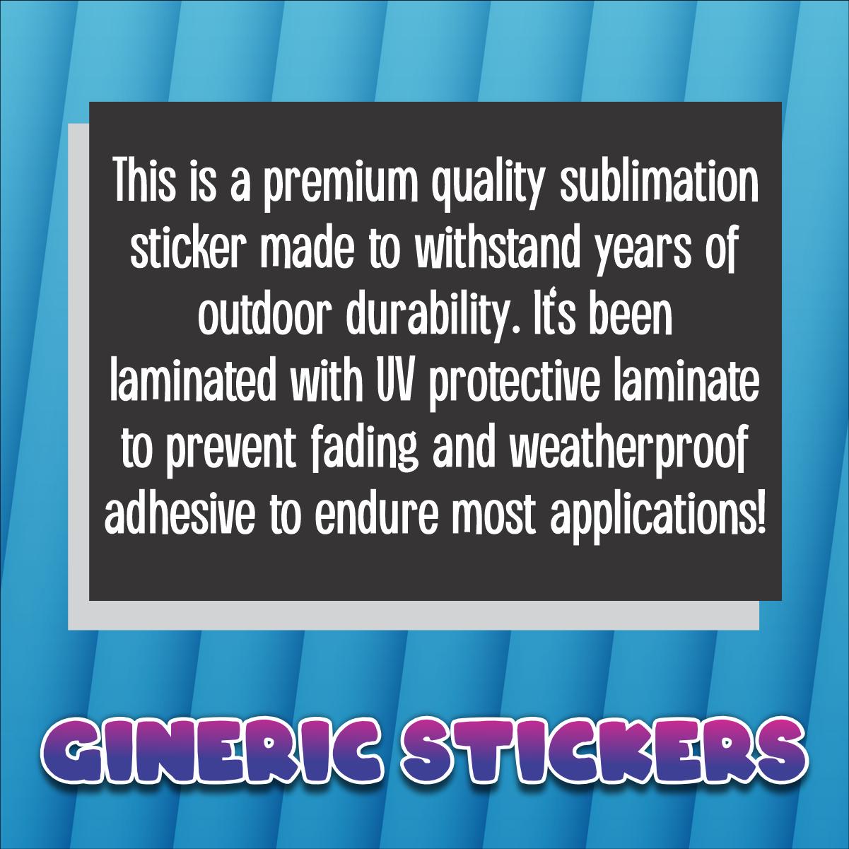 F Donald Trump FDT Weatherproof Sticker