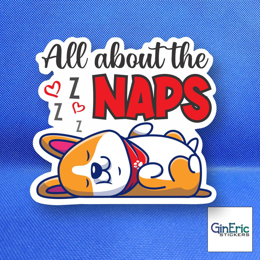 All about the Naps Weatherproof Sticker