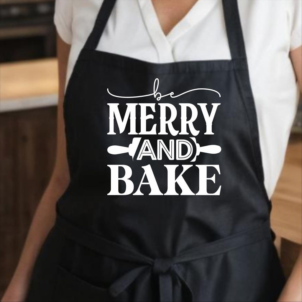 Be Merry and Bake Christmas Apron