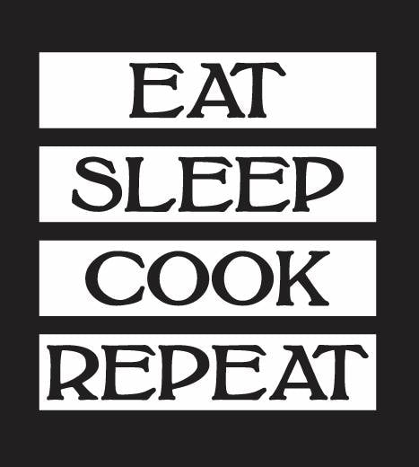 Eat sleep cook repeat Apron