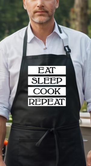 Eat sleep cook repeat Apron